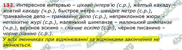 ГДЗ Українська мова 6 клас сторінка 132
